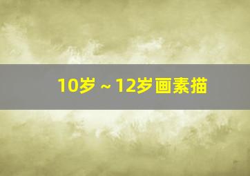 10岁～12岁画素描