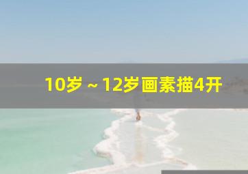 10岁～12岁画素描4开