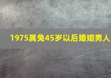 1975属兔45岁以后婚姻男人