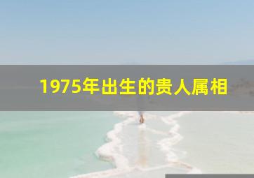 1975年出生的贵人属相