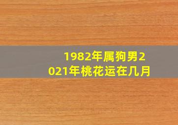 1982年属狗男2021年桃花运在几月