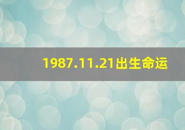 1987.11.21出生命运