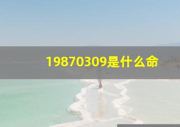 19870309是什么命