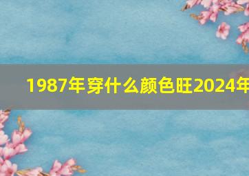 1987年穿什么颜色旺2024年