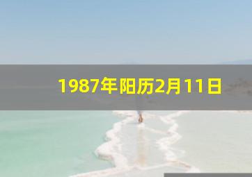 1987年阳历2月11日