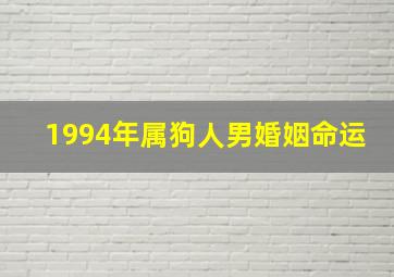 1994年属狗人男婚姻命运