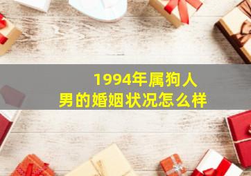 1994年属狗人男的婚姻状况怎么样