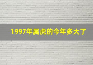 1997年属虎的今年多大了