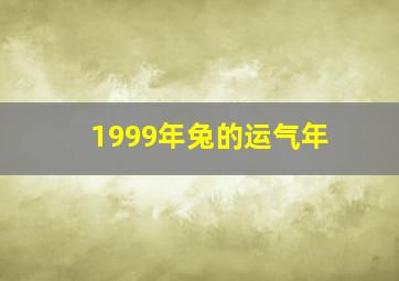 1999年兔的运气年