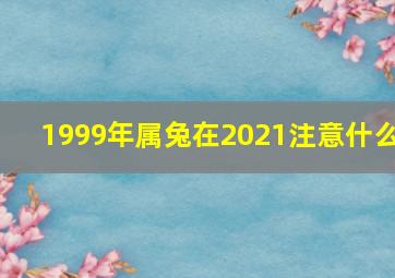 1999年属兔在2021注意什么