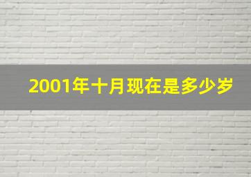 2001年十月现在是多少岁