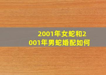 2001年女蛇和2001年男蛇婚配如何