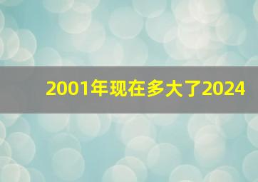 2001年现在多大了2024