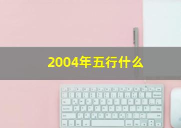 2004年五行什么