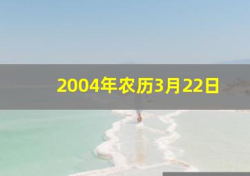 2004年农历3月22日