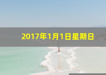 2017年1月1日星期日