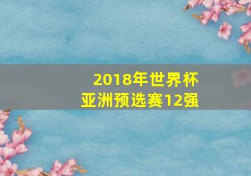 2018年世界杯亚洲预选赛12强