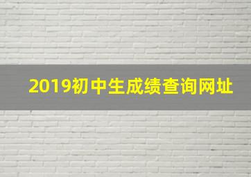 2019初中生成绩查询网址