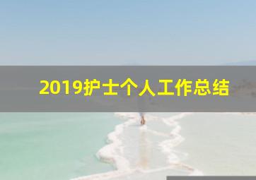 2019护士个人工作总结