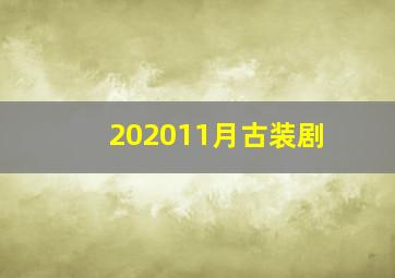 202011月古装剧