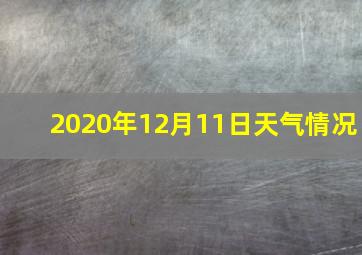 2020年12月11日天气情况