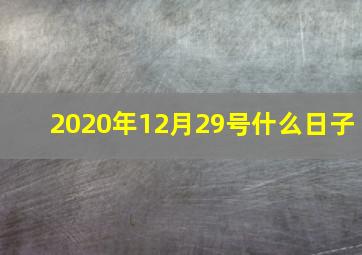 2020年12月29号什么日子