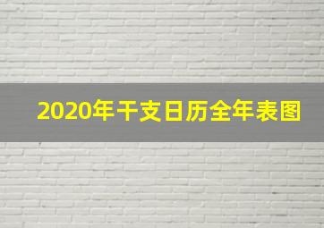 2020年干支日历全年表图