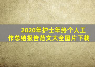 2020年护士年终个人工作总结报告范文大全图片下载