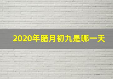 2020年腊月初九是哪一天