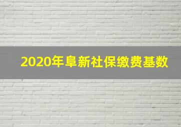 2020年阜新社保缴费基数