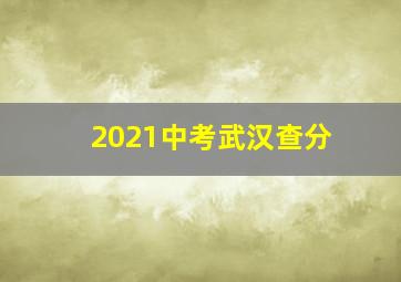 2021中考武汉查分