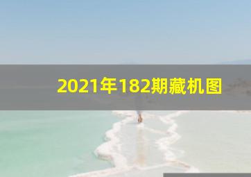 2021年182期藏机图