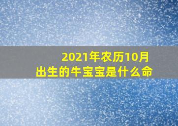 2021年农历10月出生的牛宝宝是什么命