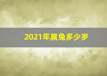 2021年属兔多少岁