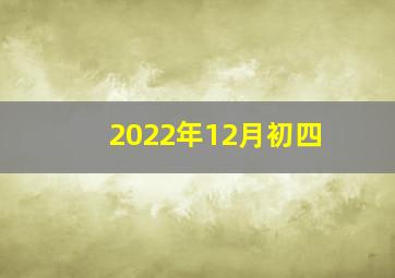 2022年12月初四