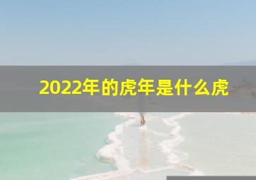 2022年的虎年是什么虎