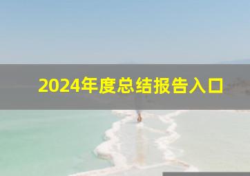 2024年度总结报告入口