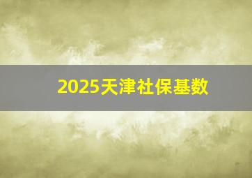 2025天津社保基数