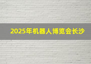 2025年机器人博览会长沙