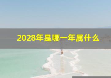 2028年是哪一年属什么