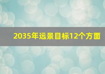 2035年远景目标12个方面