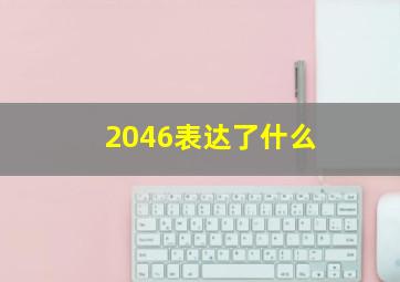 2046表达了什么