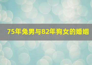 75年兔男与82年狗女的婚姻