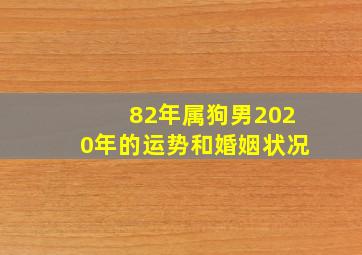 82年属狗男2020年的运势和婚姻状况