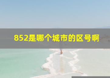 852是哪个城市的区号啊