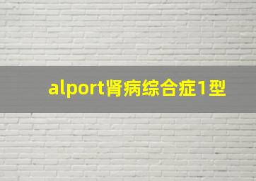 alport肾病综合症1型