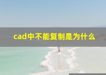 cad中不能复制是为什么