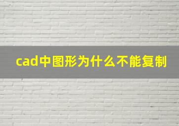 cad中图形为什么不能复制