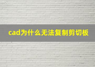 cad为什么无法复制剪切板