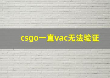 csgo一直vac无法验证